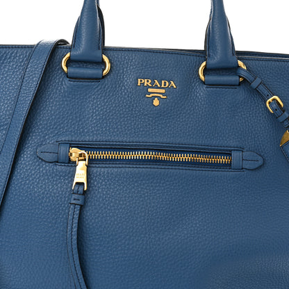 Prada Vitello Daino Shopping Tote Inchiostro 8 of 14