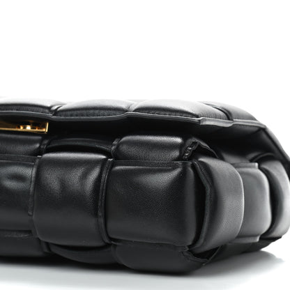 Bottega Veneta Lambskin Maxi Intreccio Padded Chain Cassette Crossbody Bag Black 7 of 8