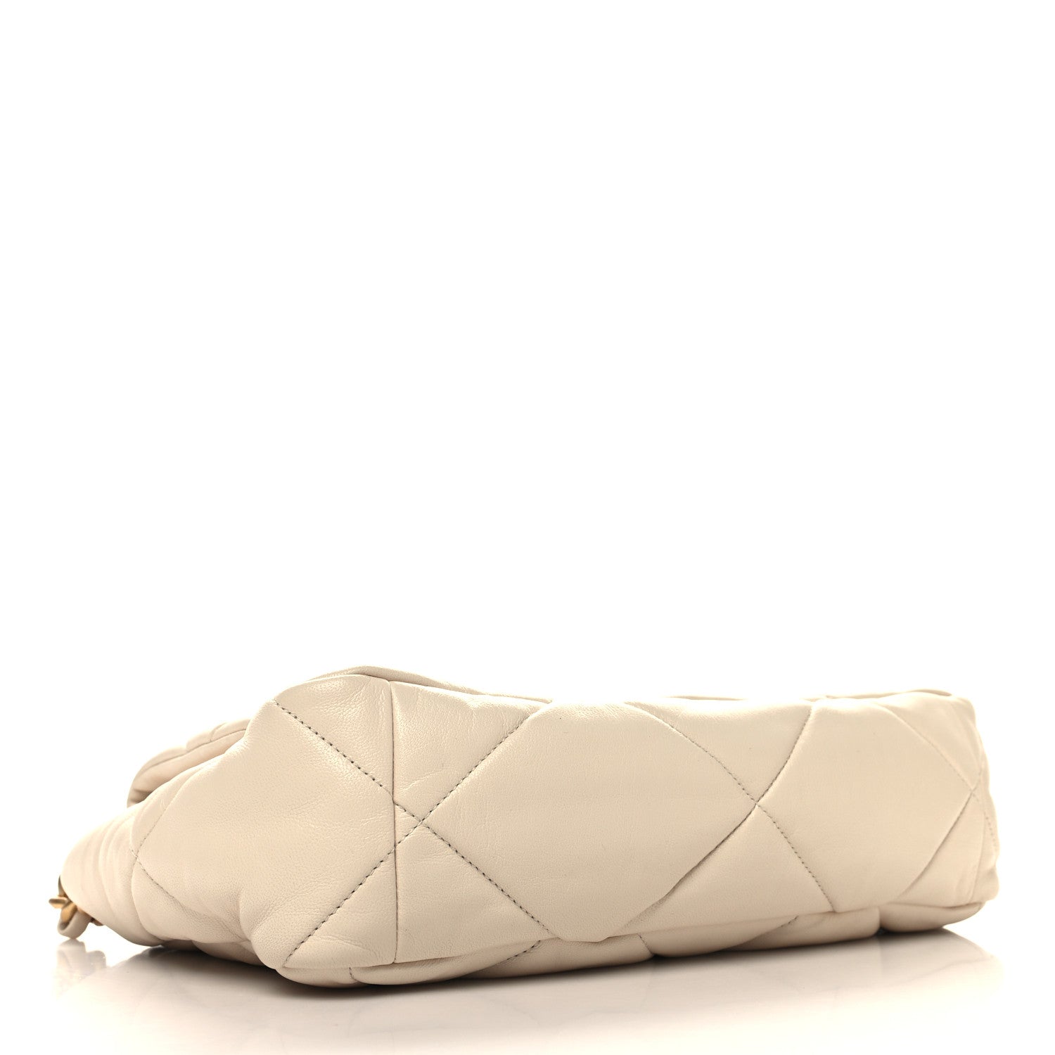 Chanel Lambskin Quilted Large Chanel 19 Flap Beige 4 of 11