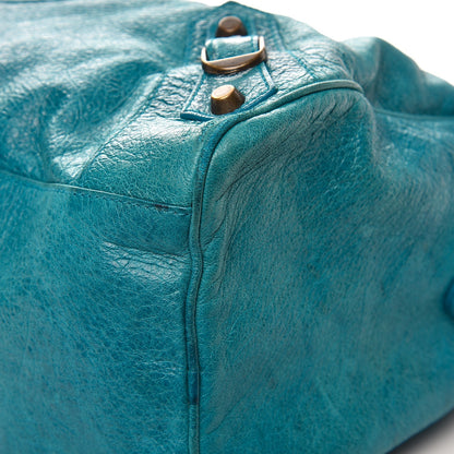 Balenciaga Chevre Classic Hardware Twiggy Aquamarine 14 of 17