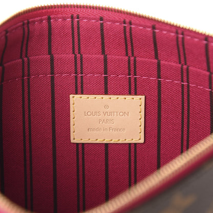 Louis Vuitton Monogram Neverfull MM GM Pochette Pivoine 6 of 7