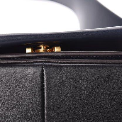 Celine Shiny Smooth Calfskin Medium Frame Shoulder Bag Black Navy 10 of 10