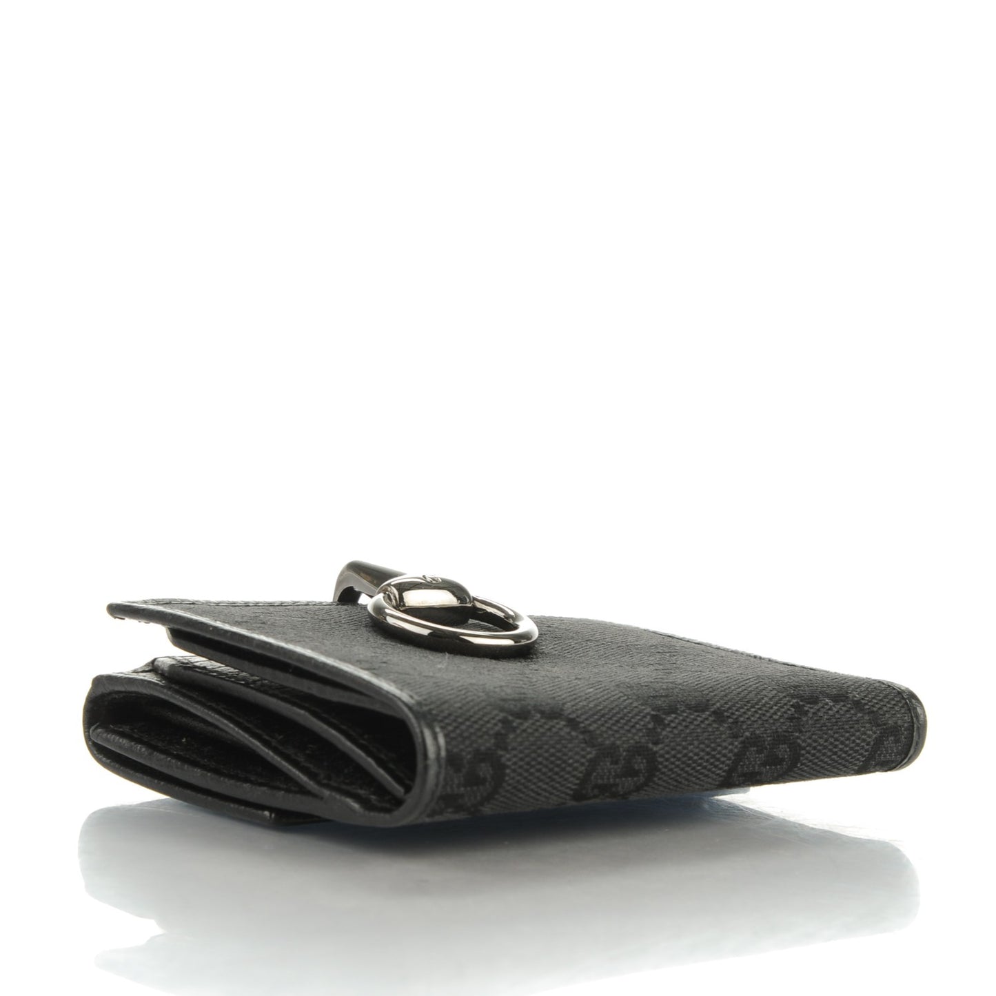 Monogram Glam French Flap Wallet Black