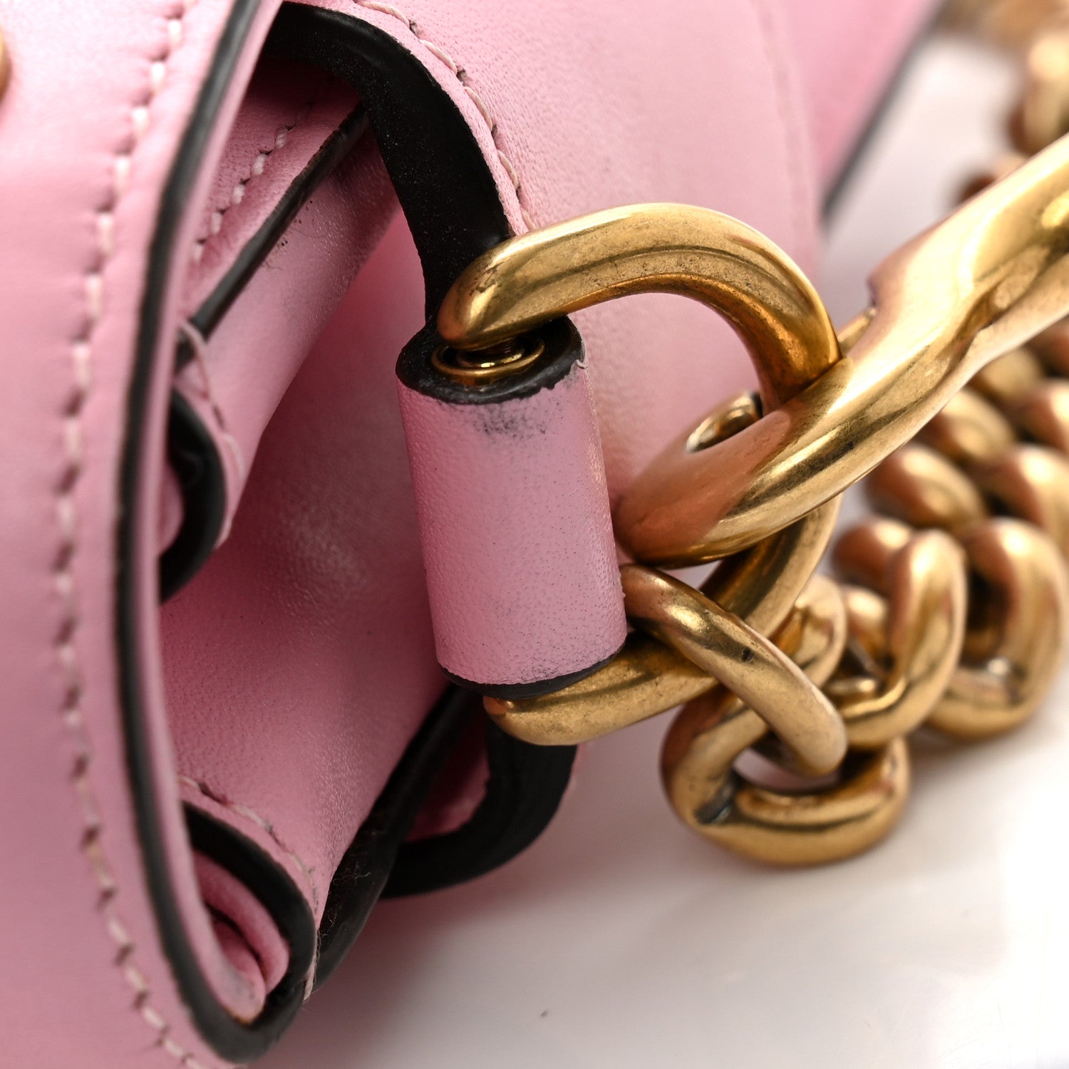 Gucci Nappa Pearl Studded Mini Queen Margaret Broadway Shoulder Bag Sugar Pink 12 of 14