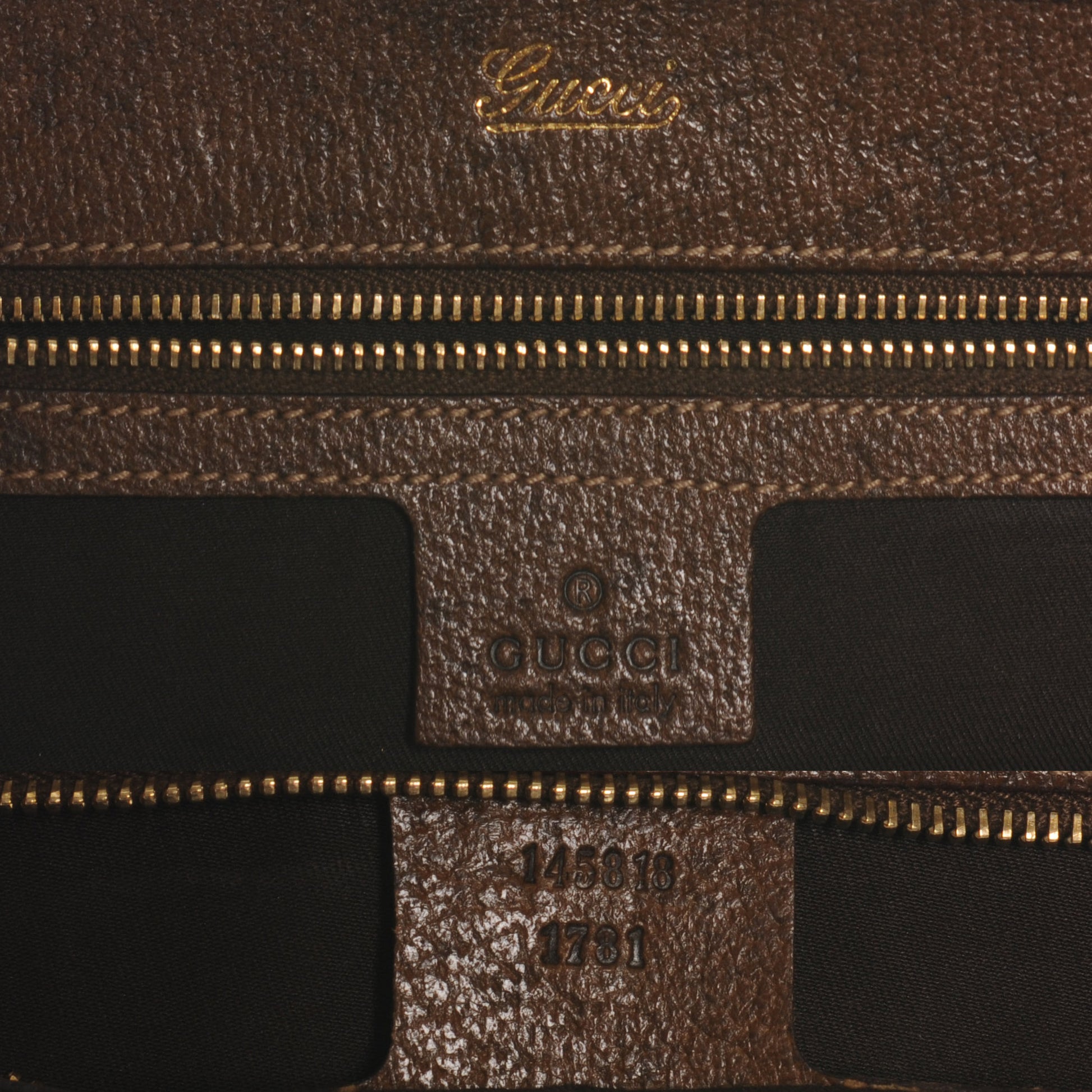 Gucci Monogram Piston Lock Tote Ebony 7 of 7