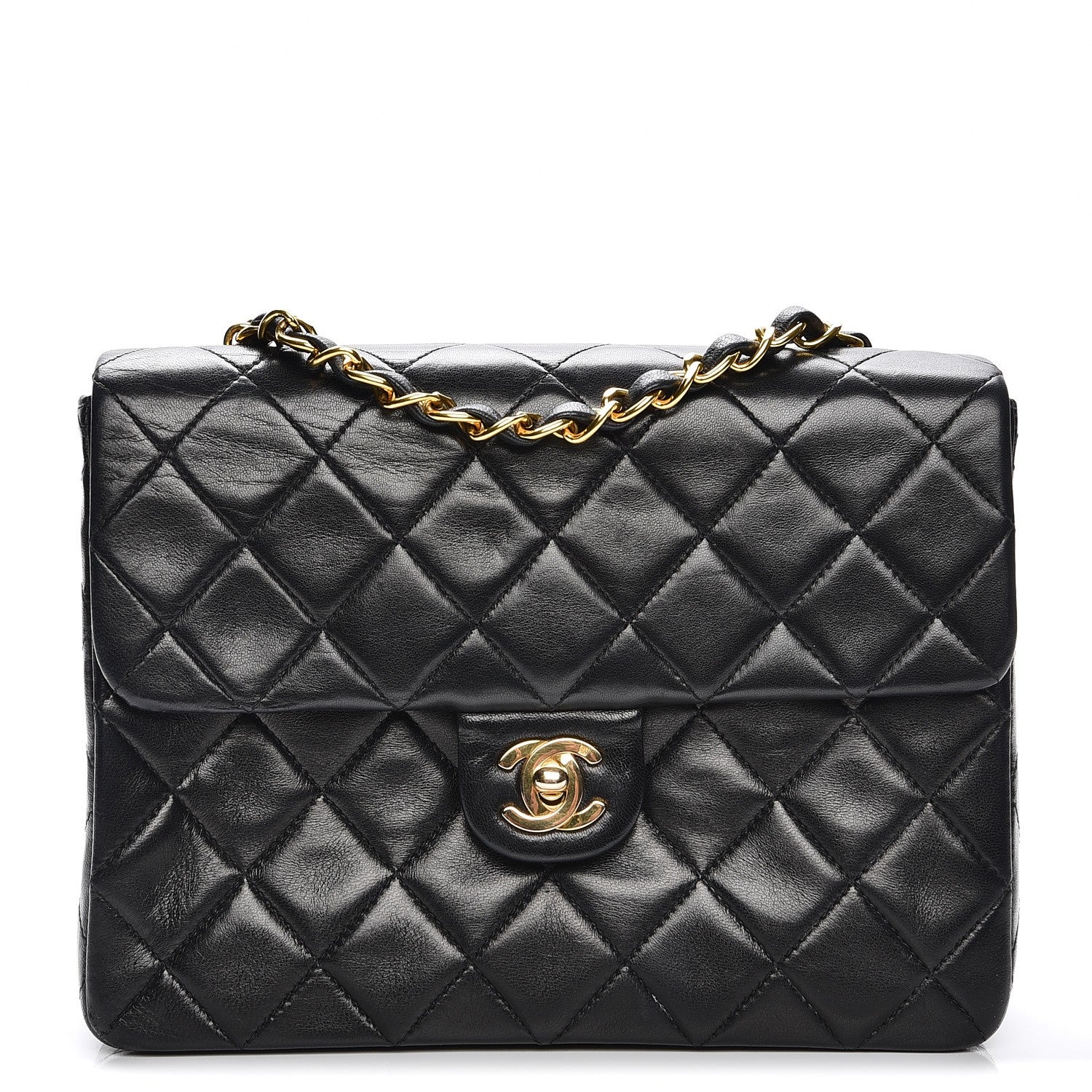 Chanel Lambskin Quilted Small Flap Black 1 of 9