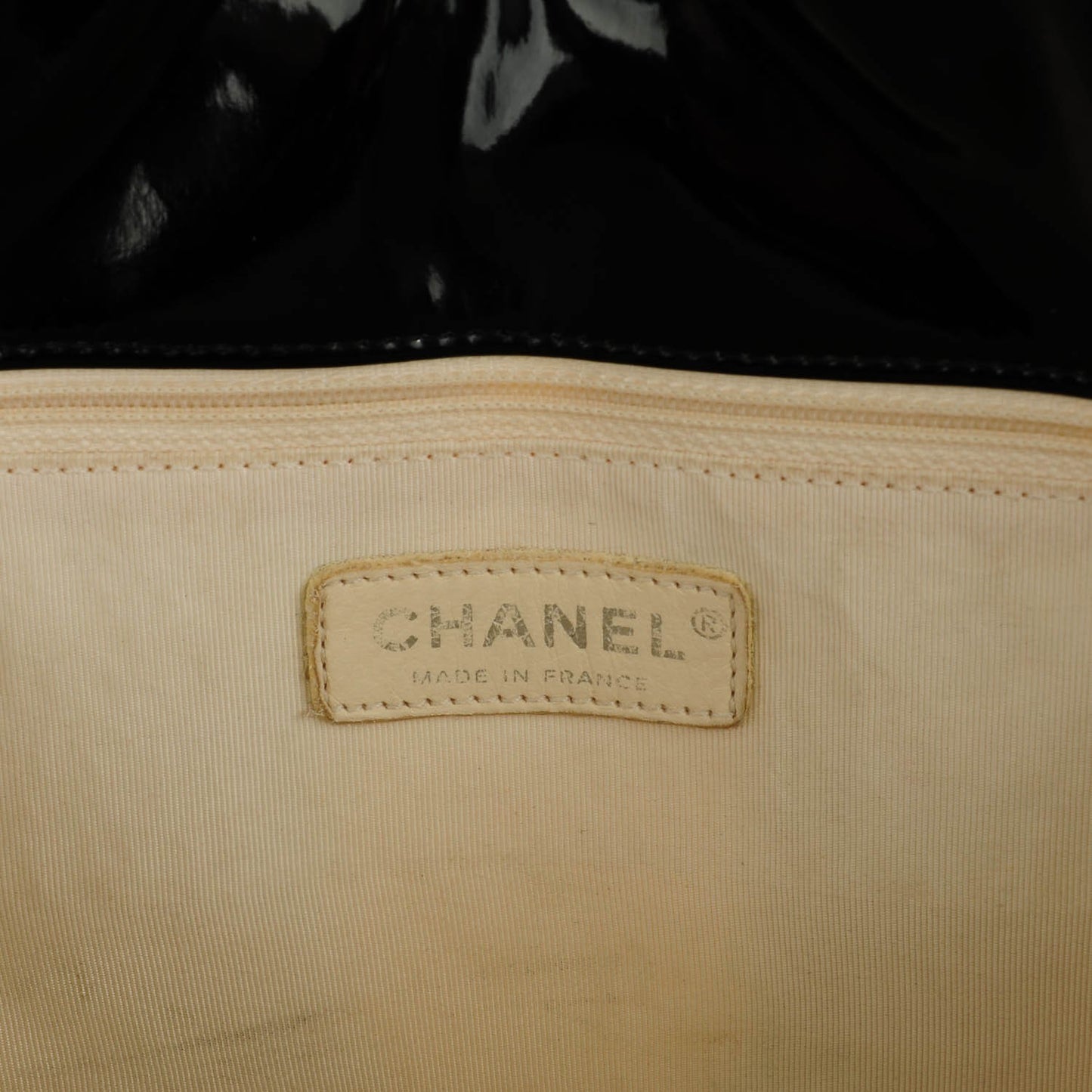 Patent Terry Ocean Drive Shoulder Bag Black White