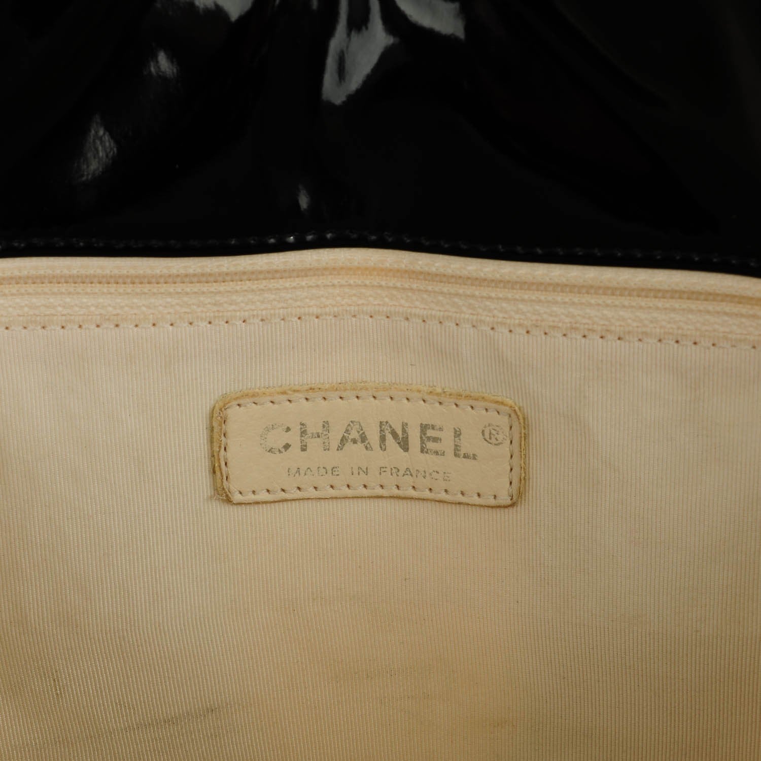Chanel Patent Terry Ocean Drive Shoulder Bag Black White 8 of 9