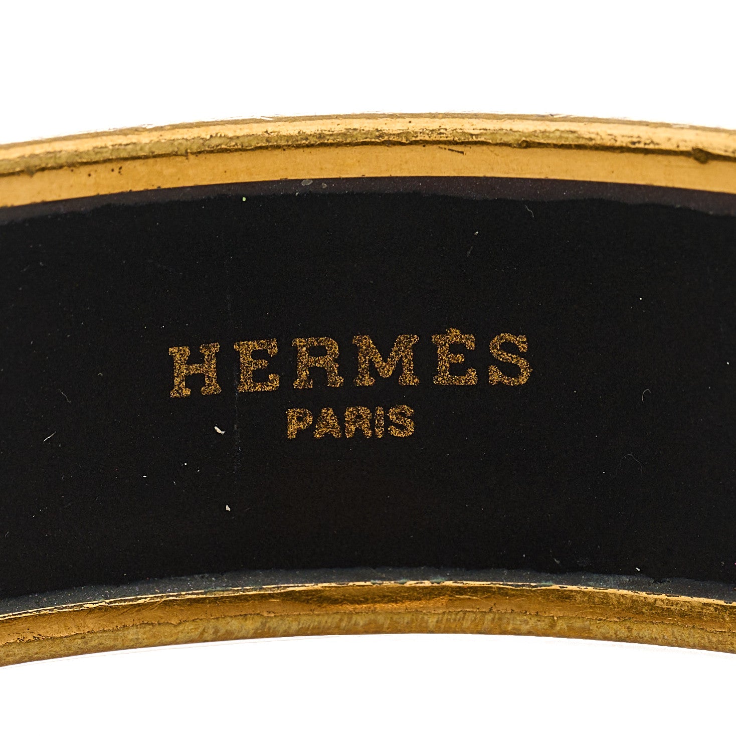 Hermes Enamel Printed Pride of Lions Wide Bracelet 62 3 of 4