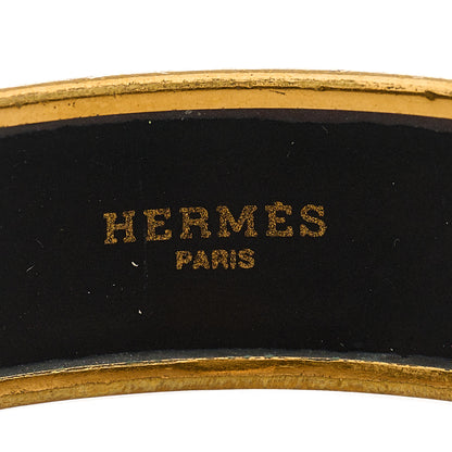 Hermes Enamel Printed Pride of Lions Wide Bracelet 62 3 of 4