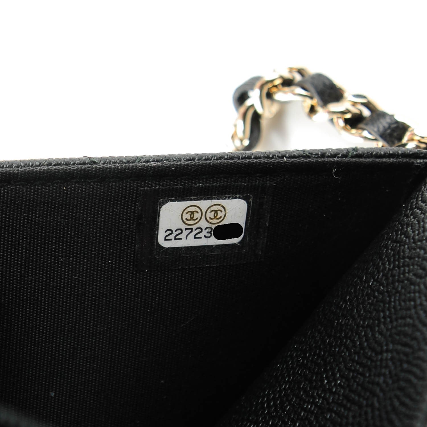 Chanel Caviar Quilted Boy Wallet On Chain WOC Black 7 of 8