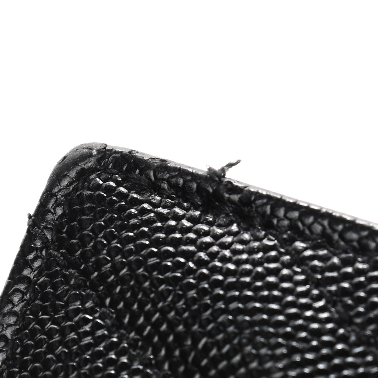 Saint Laurent Grain De Poudre Matelasse Chevron Monogram Envelope Chain Wallet Black 5 of 5