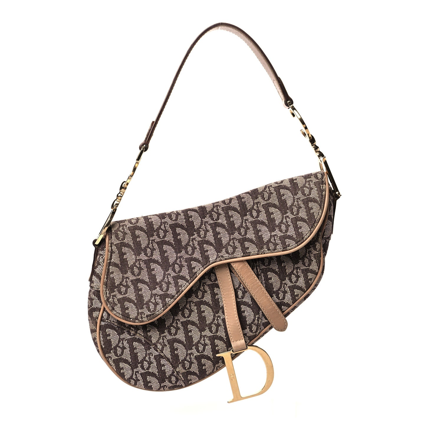 Monogram Saddle Bag Brown