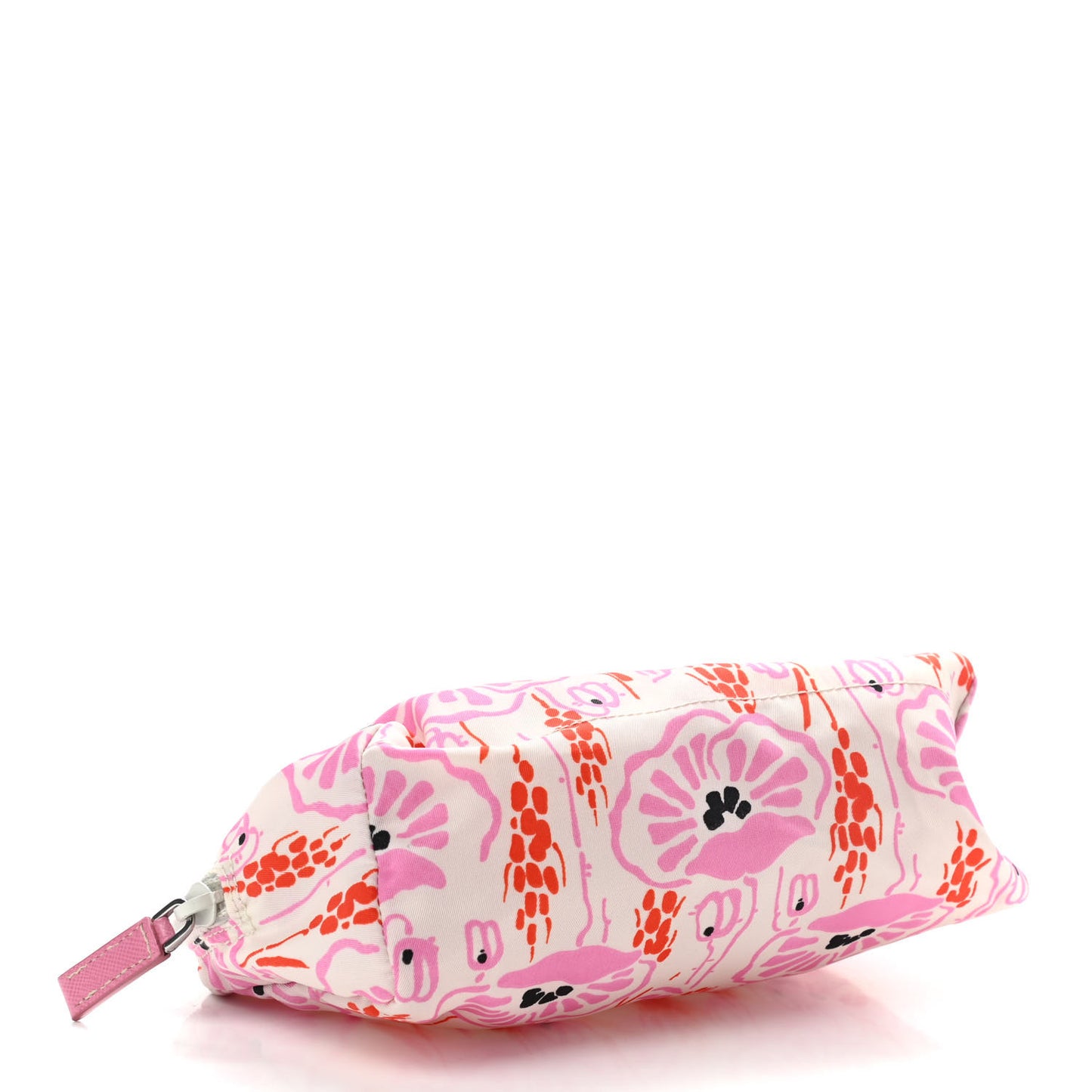 Tessuto Nylon Print Cosmetic Pouch Rosa