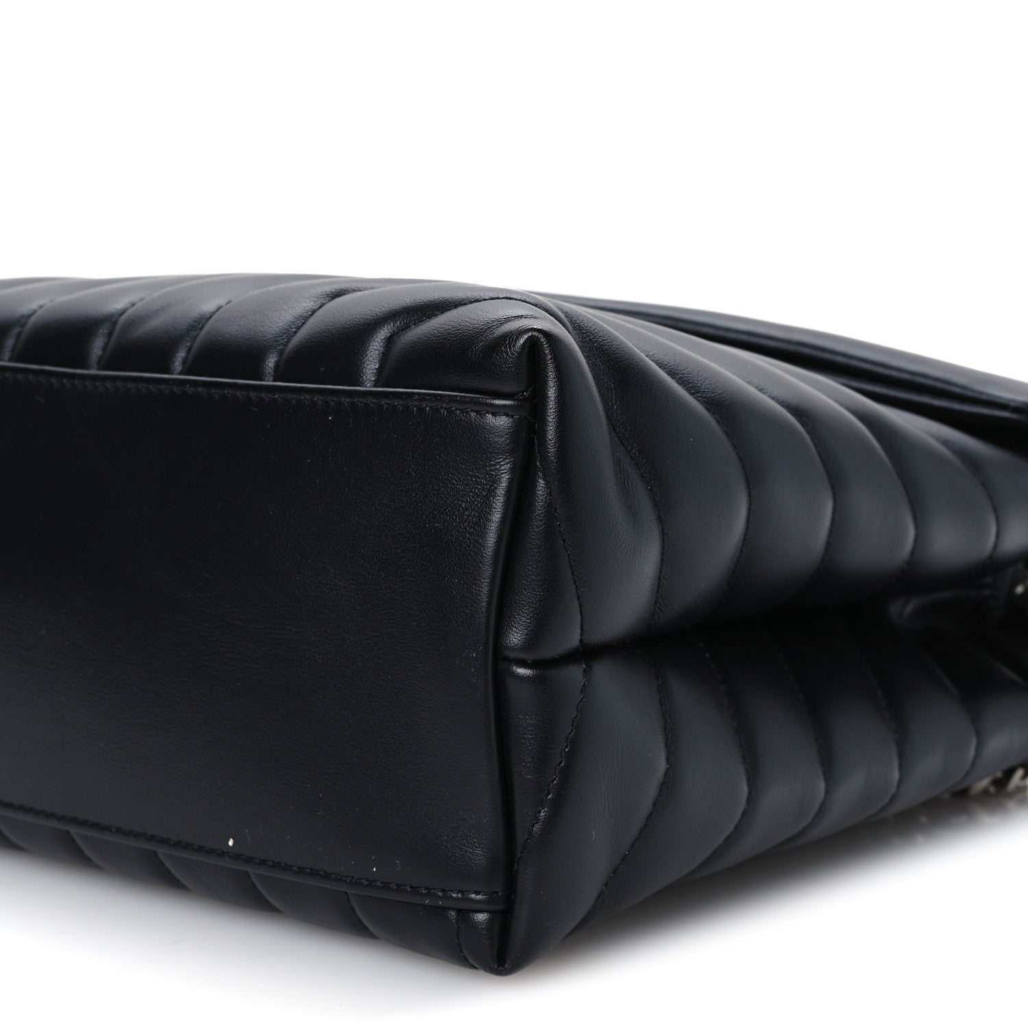 Saint Laurent Calfskin Y Quilted Monogram Medium Loulou Chain Satchel Black 11 of 11