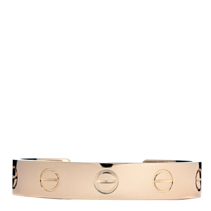 Cartier 18K Yellow Gold LOVE Cuff Wide Bracelet 17 1 of 4