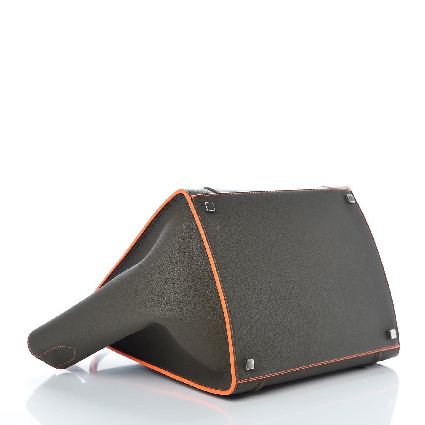 Baby Grained Calfskin Medium Phantom Luggage Stone