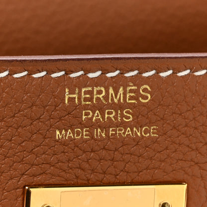Hermes Togo Kelly Retourne 32 Gold 6 of 13