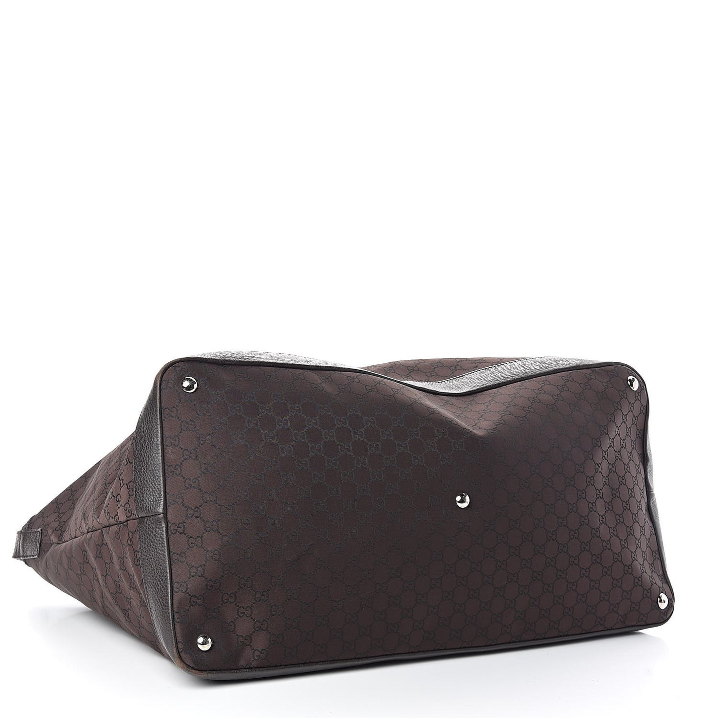 Nylon Monogram Large Travel Hobo Dark Brown