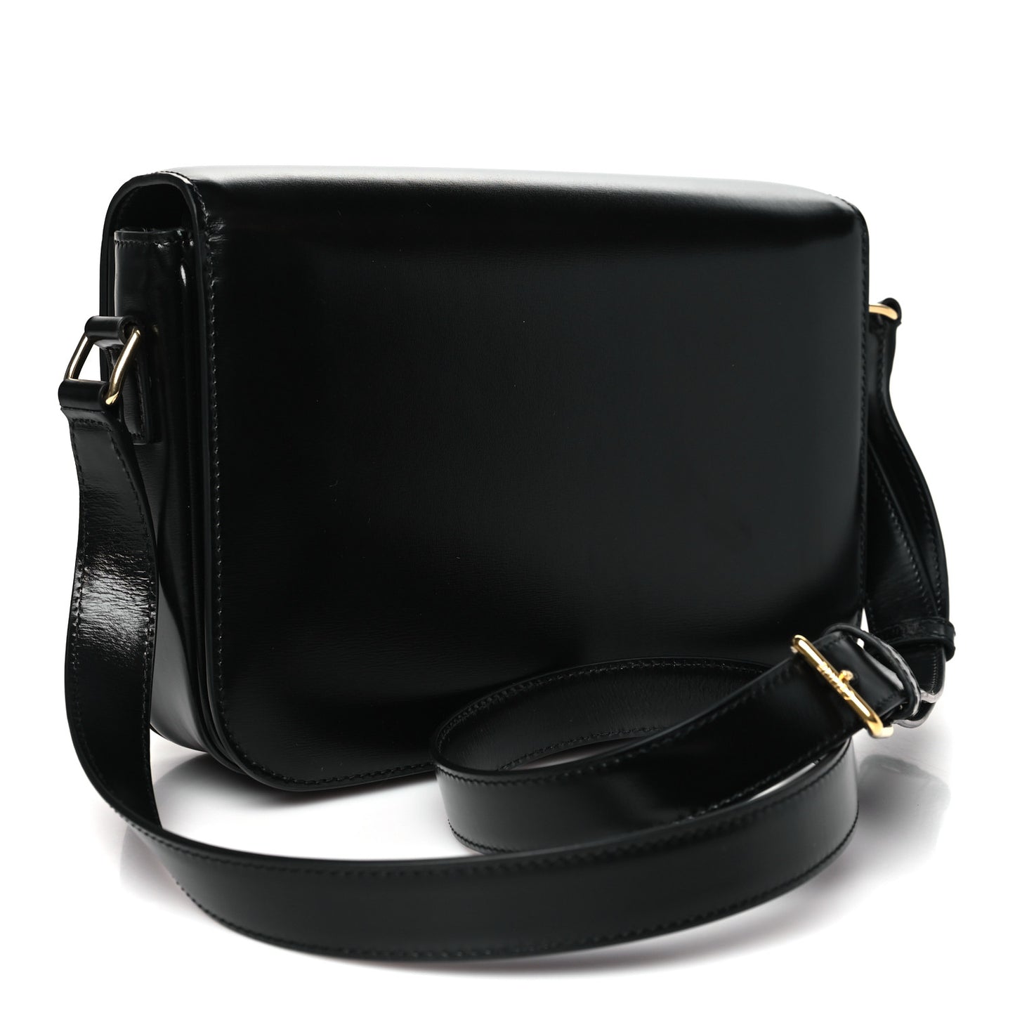 Shiny Calfskin Medium Triomphe Black