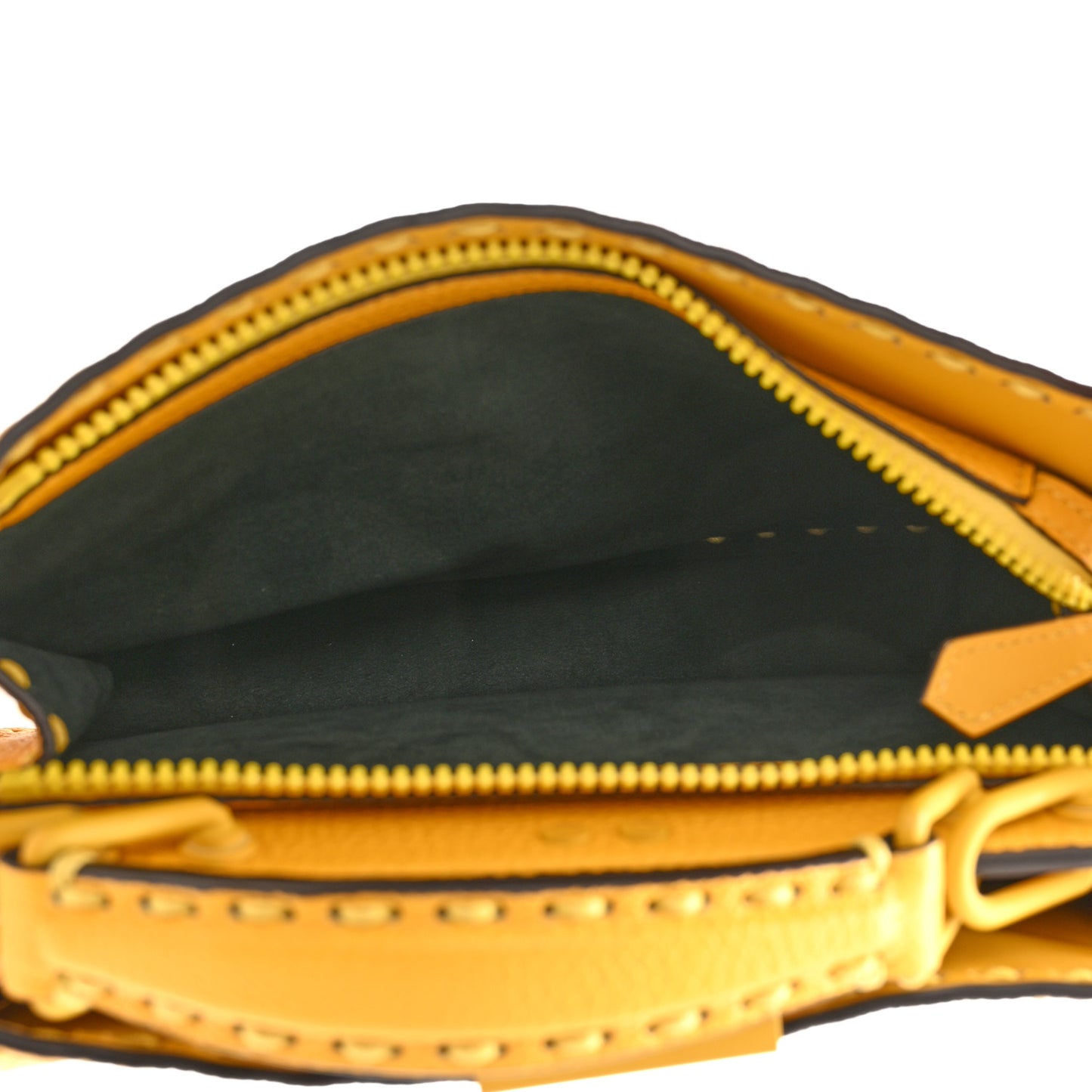 Cuoio Romano Vitello Cover Sellerissima Monochrome Mini Peekaboo I SEE U Satchel Sunflower