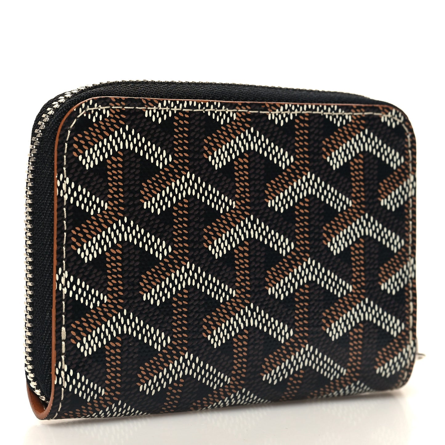 Goyardine Matignon PM Wallet Black Gold