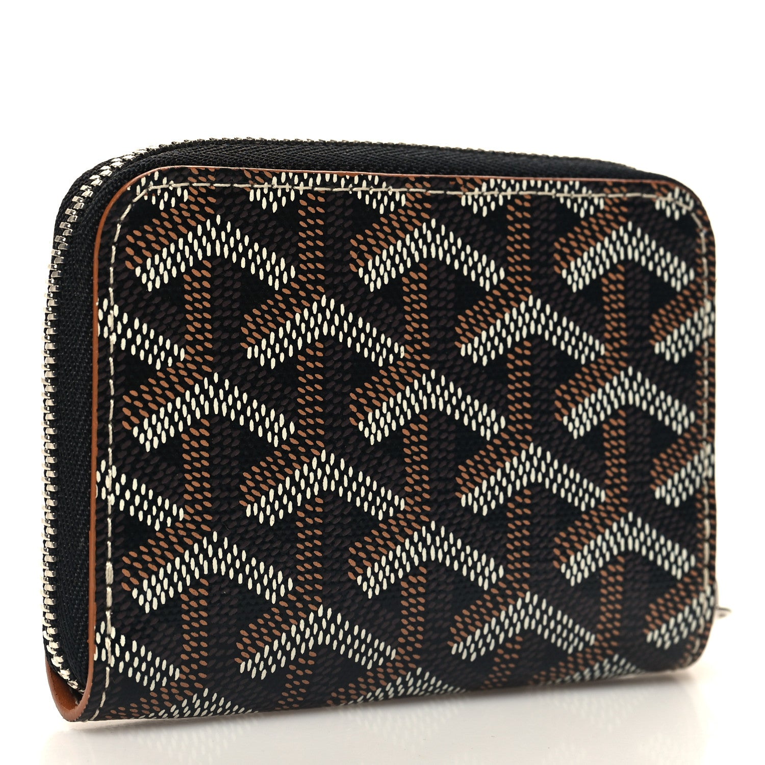 Goyard Goyardine Matignon PM Wallet Black Gold 4 of 8