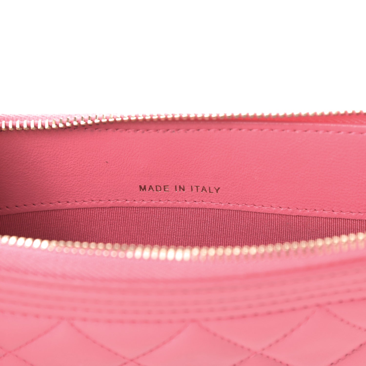 Chanel Lambskin Quilted Small Boy Zipped Pouch Pink 7 of 11