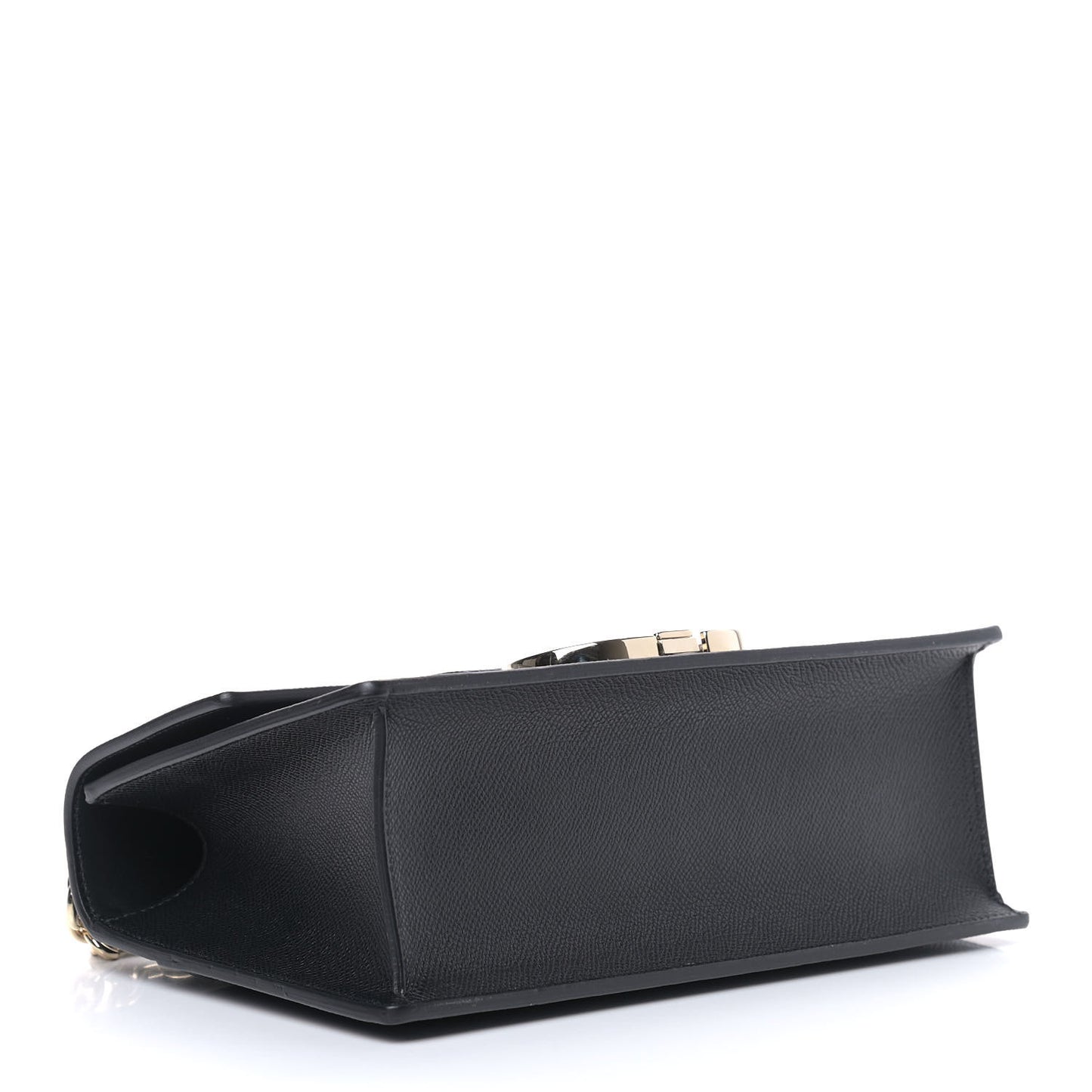 Grained Calfskin Embossed 30 Montaigne Chain Bag Black