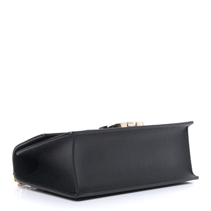 Christian Dior Grained Calfskin Embossed 30 Montaigne Chain Bag Black 3 of 8