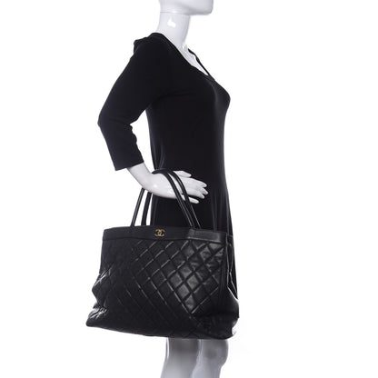 Chanel Caviar Quilted CC Shopping Tote Black 2 of 10