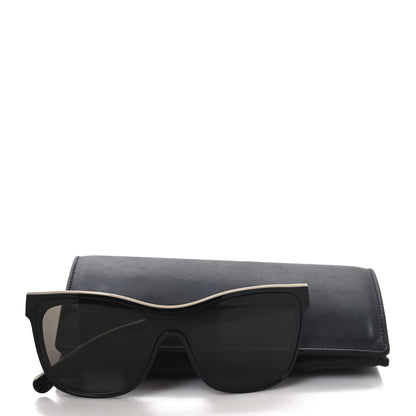 Chanel Acetate Logo Shield Sunglasses 5418 Black 7 of 7