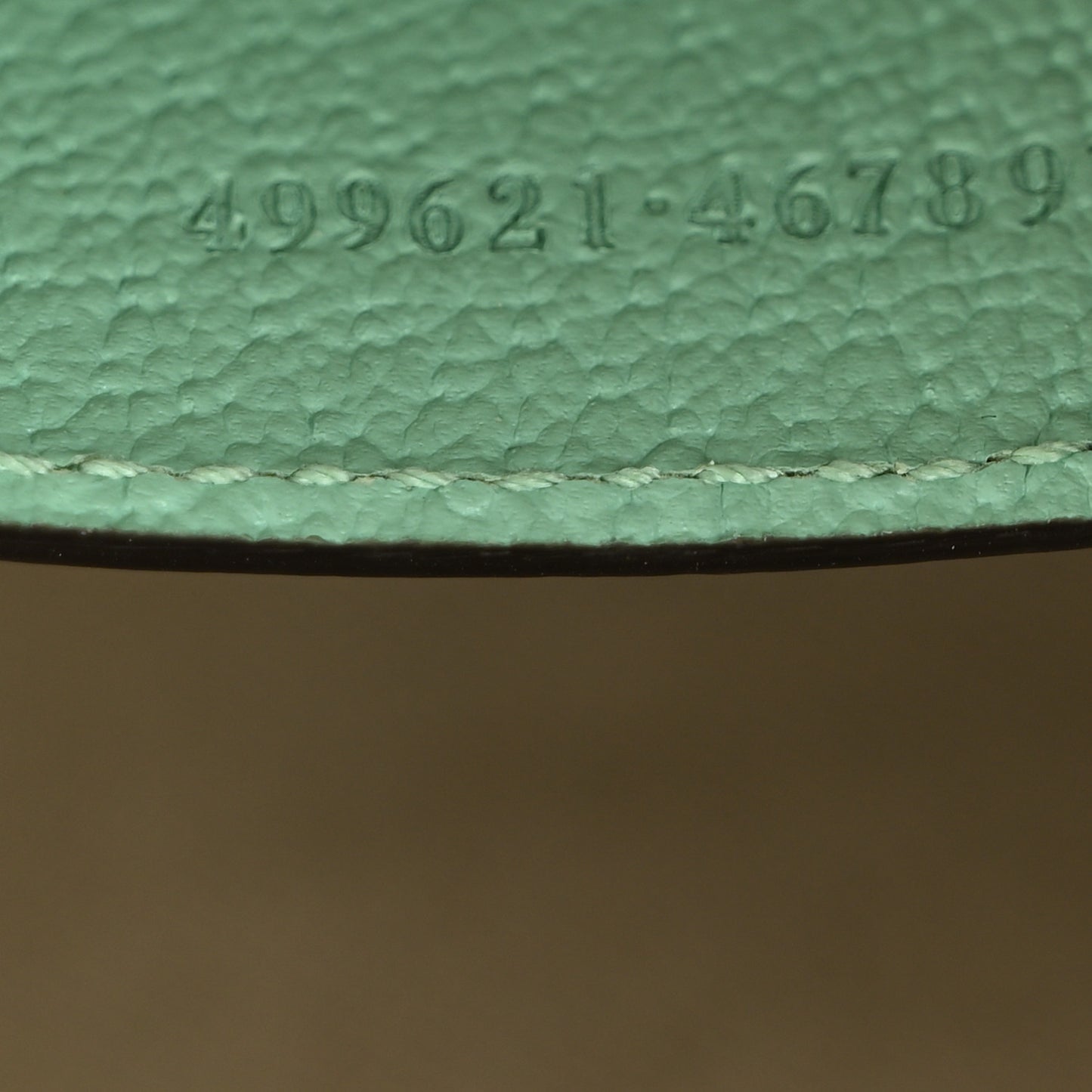 Monogram Jumbo GG Textured Dollar Calfskin Small Ophidia Dome Shoulder Bag Beige Pepperlight Mint