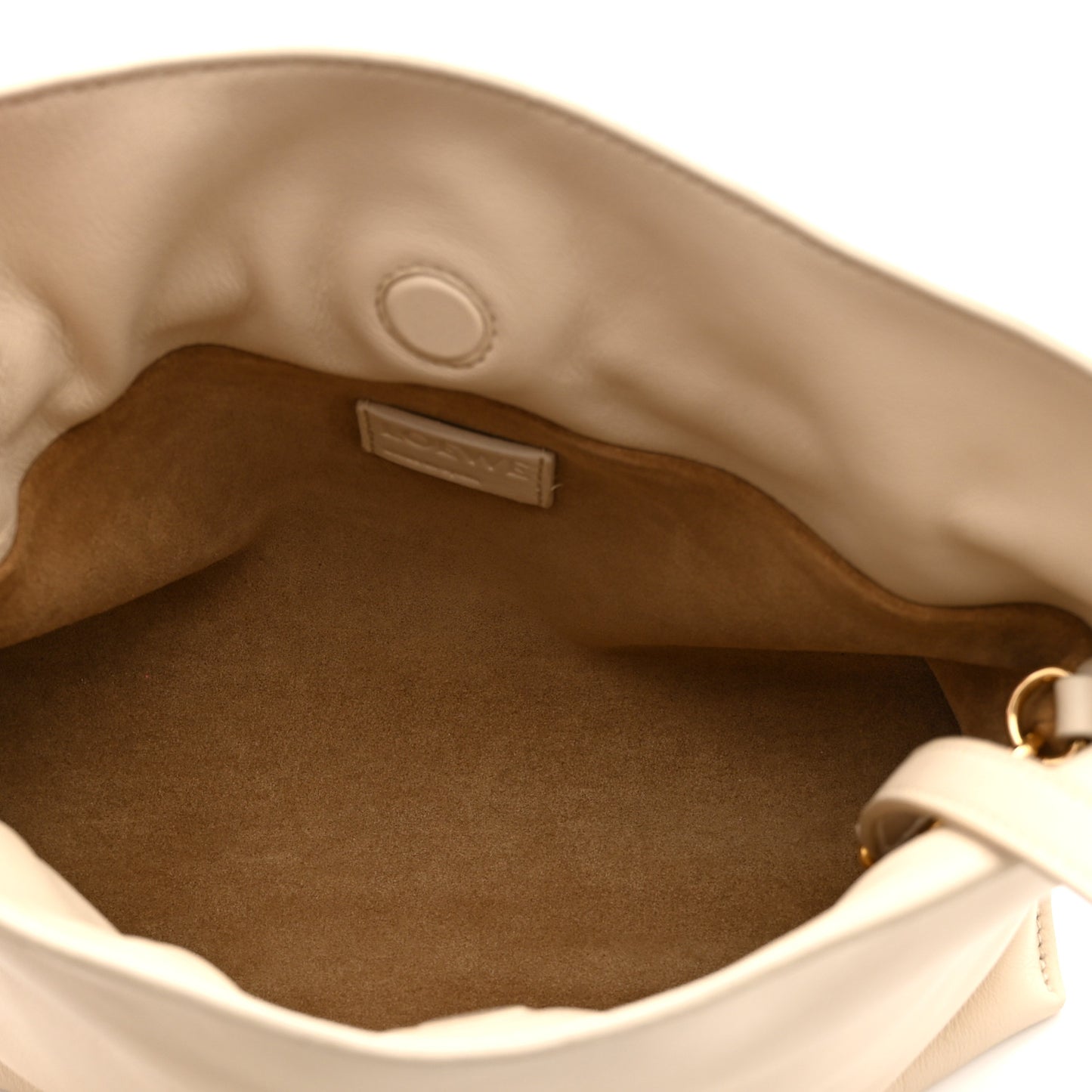 Calfskin Mini Flamenco Knot Clutch Angora