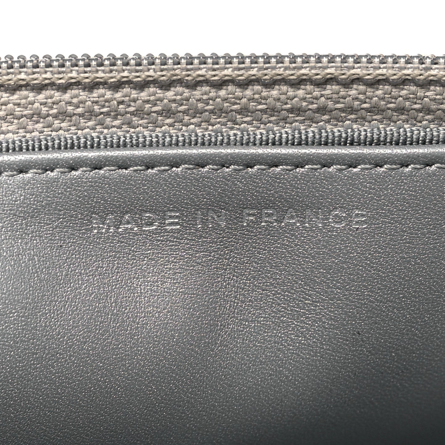 Metallic Aged Calfskin Quilted Reissue Wallet On Chain WOC Silver