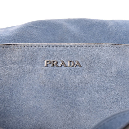 Prada Glace Calf Soft Cahier Bag Cromo Astrale 6 of 10