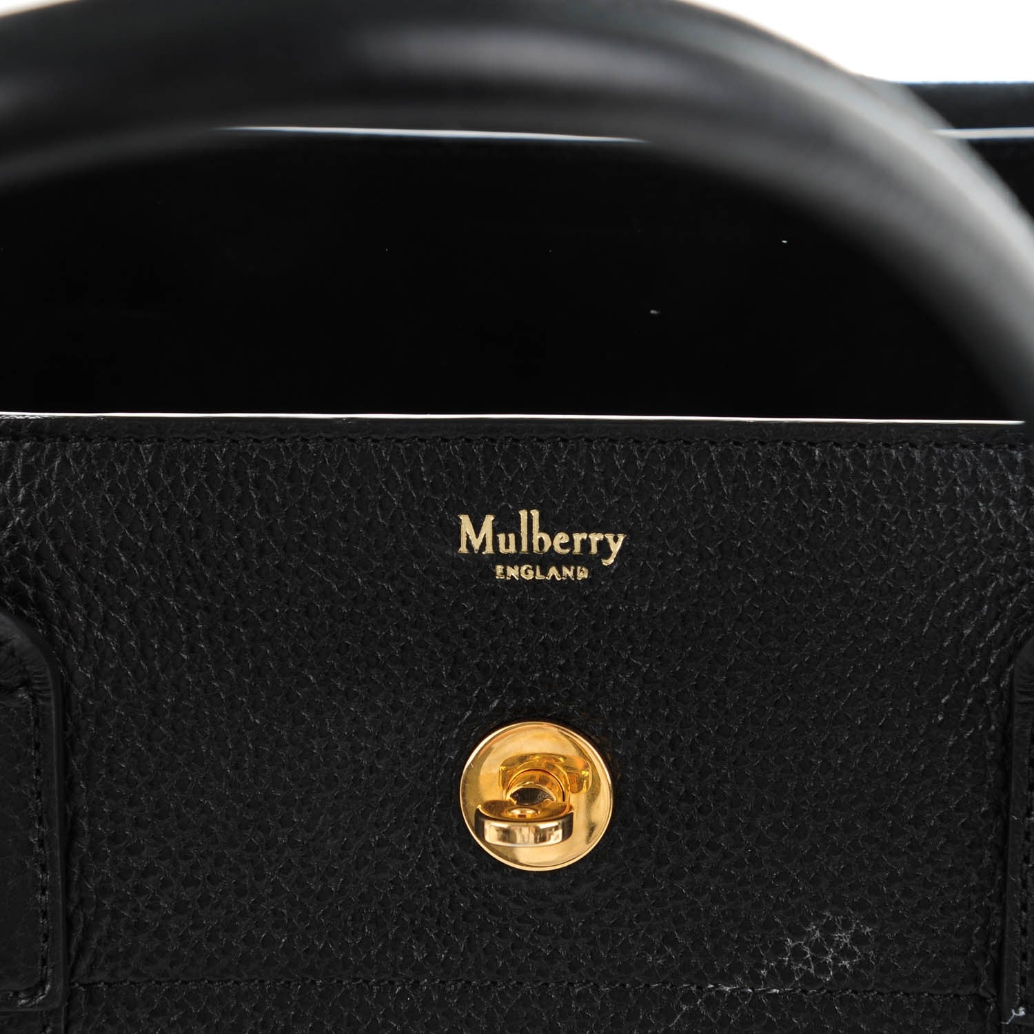 Mulberry Natural Grain Calfskin New Bayswater Black 5 of 7