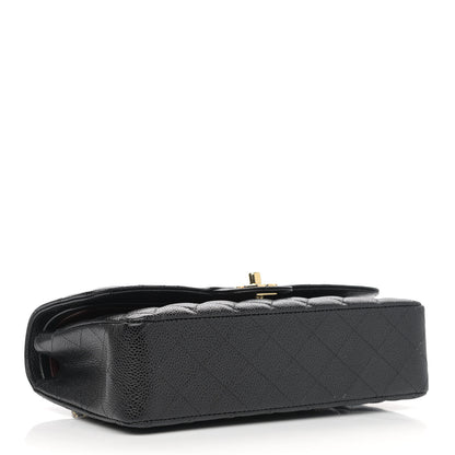 Chanel Caviar Quilted Medium Double Flap Black 3 of 13