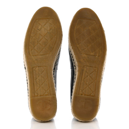 Chanel Lambskin CC Espadrilles 39 Dark Navy 5 of 12