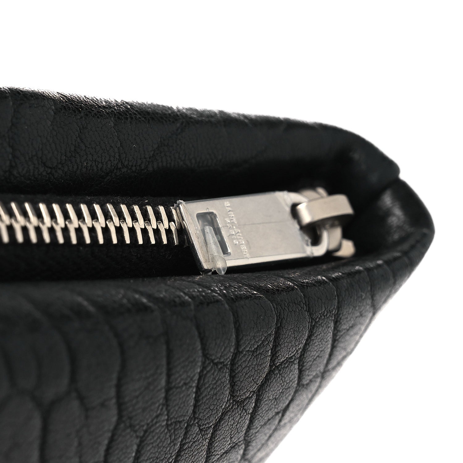 Saint Laurent Calfskin Large Puffy Pouch Black 11 of 11