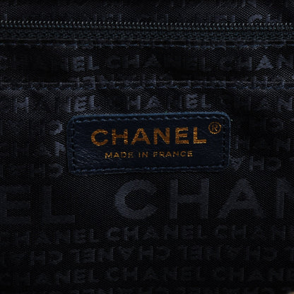 Chanel Denim Quilted Jumbo Diagonal CC Flap Blue 6 of 7