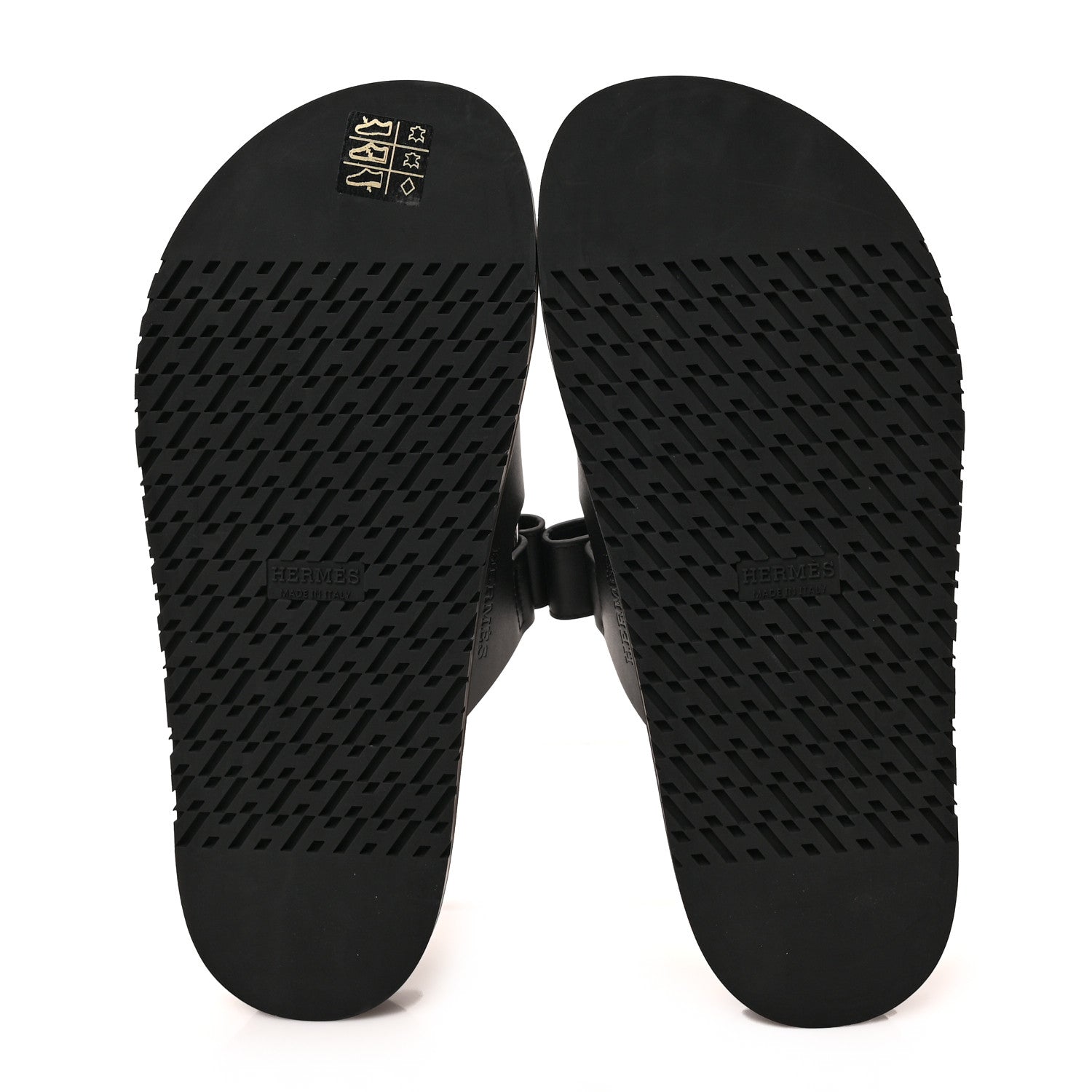 Hermes Calfskin Womens Chypre Sandals 39 Black 5 of 9