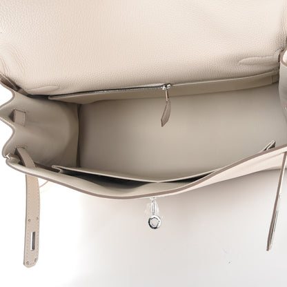 Hermes Togo Au Galop Kelly Retourne 32 Craie Rouge H Fauve Black 8 of 26
