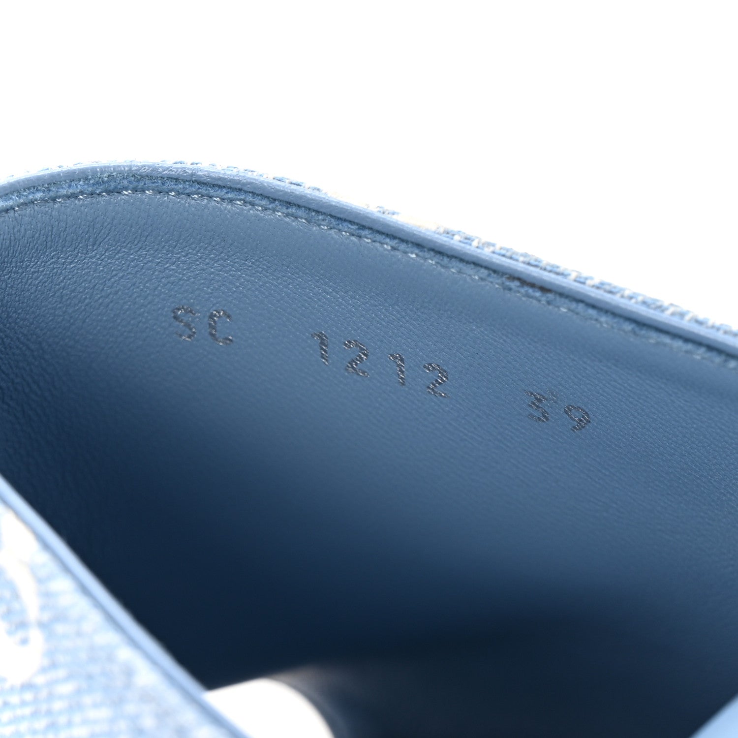 Louis Vuitton Denim Monogram Silhouette Mules 39 Blue 9 of 10