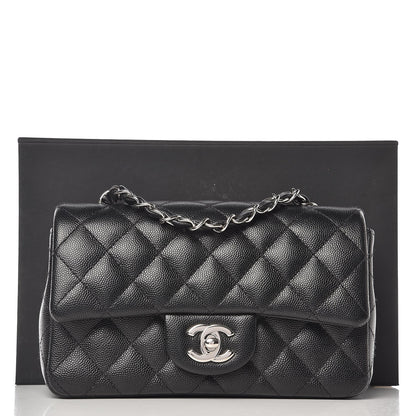 Chanel Caviar Quilted Mini Rectangular Flap Black 8 of 8