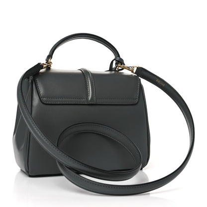 Celine Satinated Calfskin Mini 16 Top Handle Bag Grey 3 of 8