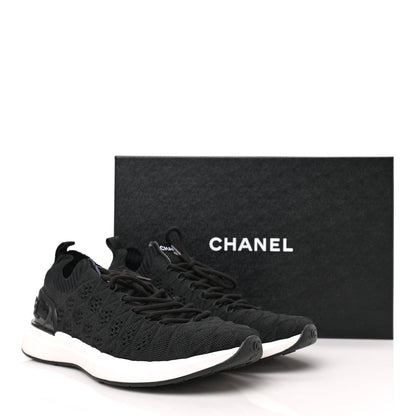 Chanel Fabric Logo Sneakers 39 Black 7 of 7