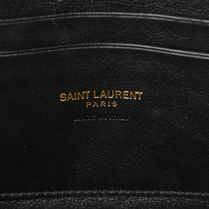 Saint Laurent Grain De Poudre Matelasse Monogram Mini Lou Camera Bag Dark Natural 6 of 11