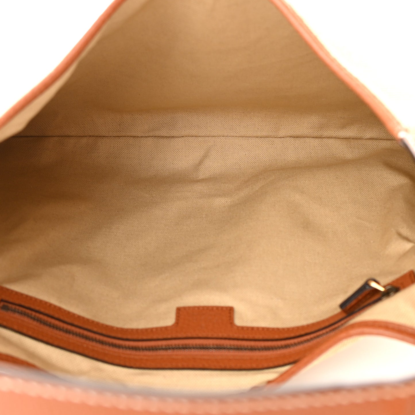 Canvas Textured Dollar Calfskin Large Aphrodite Shoulder Bag Beige Tan