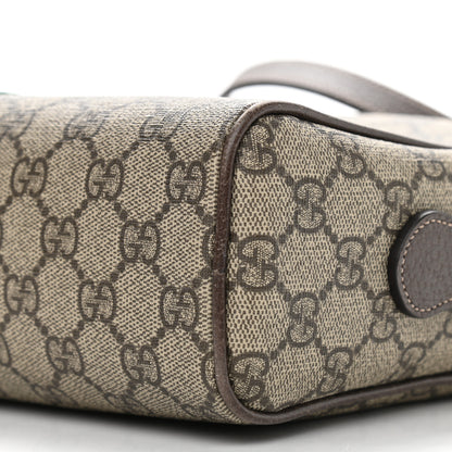 Gucci GG Supreme Monogram Web Small Ophidia Shoulder Bag Brown 9 of 11